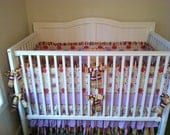 Crib Bedding Set Purple Orange
