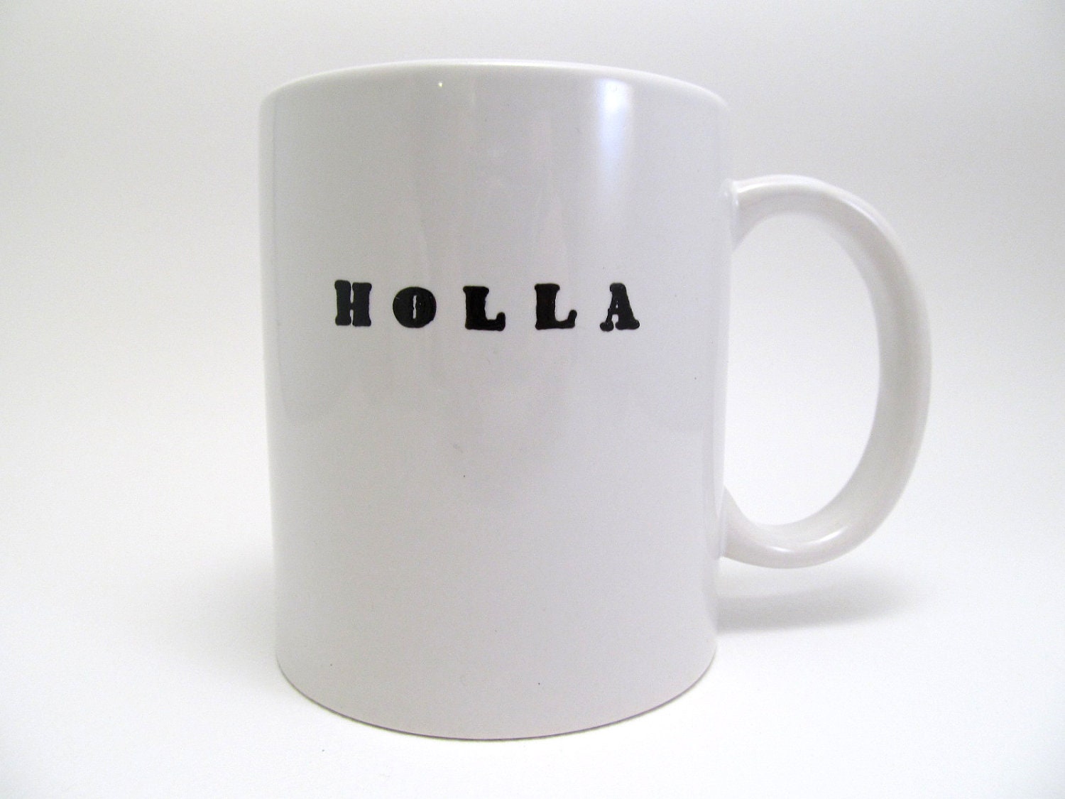 HOLLA - Hand Painted Mug - Hip Hop