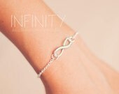 Bracelet Infinity, everyday jewelry, silver love, eternity bracelet