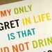 8X10 Recycled Art Print - Modern Typography More Champagne Quote