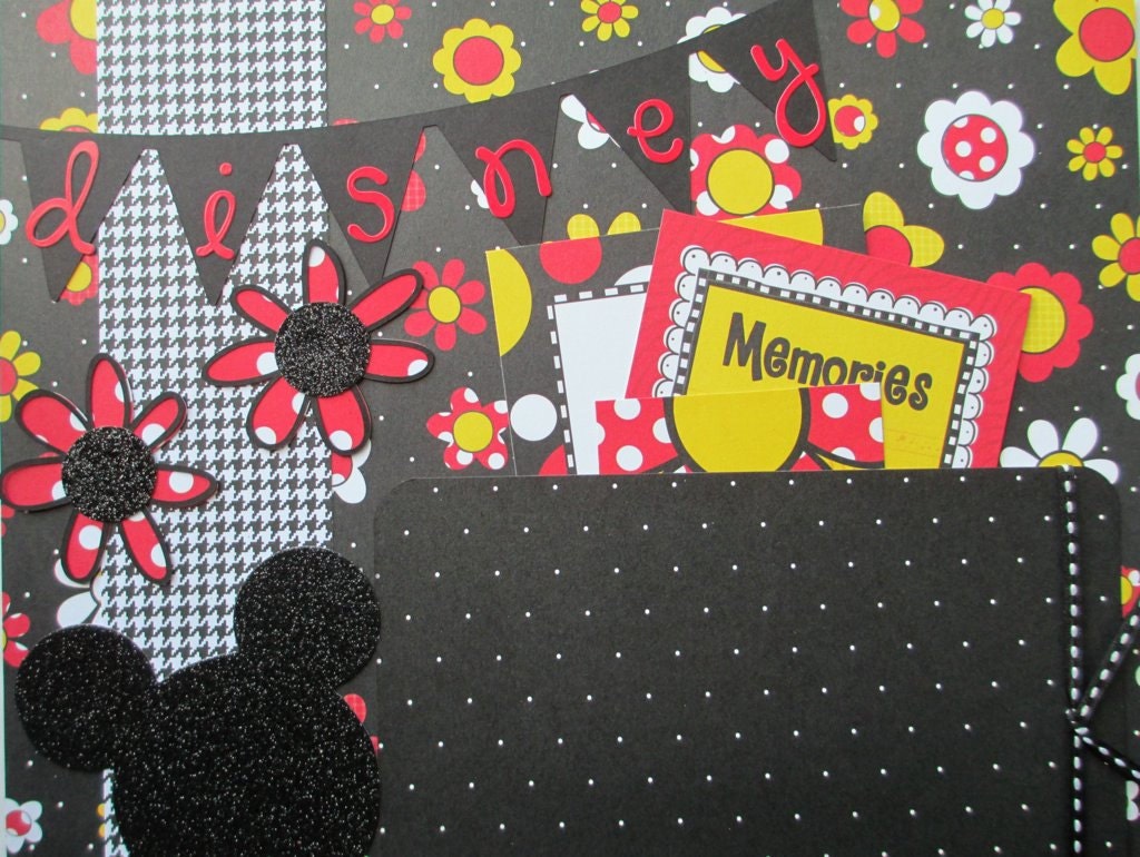 premade scrapbook page disney inspired single 12x12 scrapbook page by urbansavanna