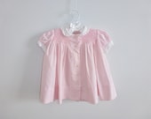 Vintage Soft Pink Smocked Baby Dress - Apearsvintagegoodies