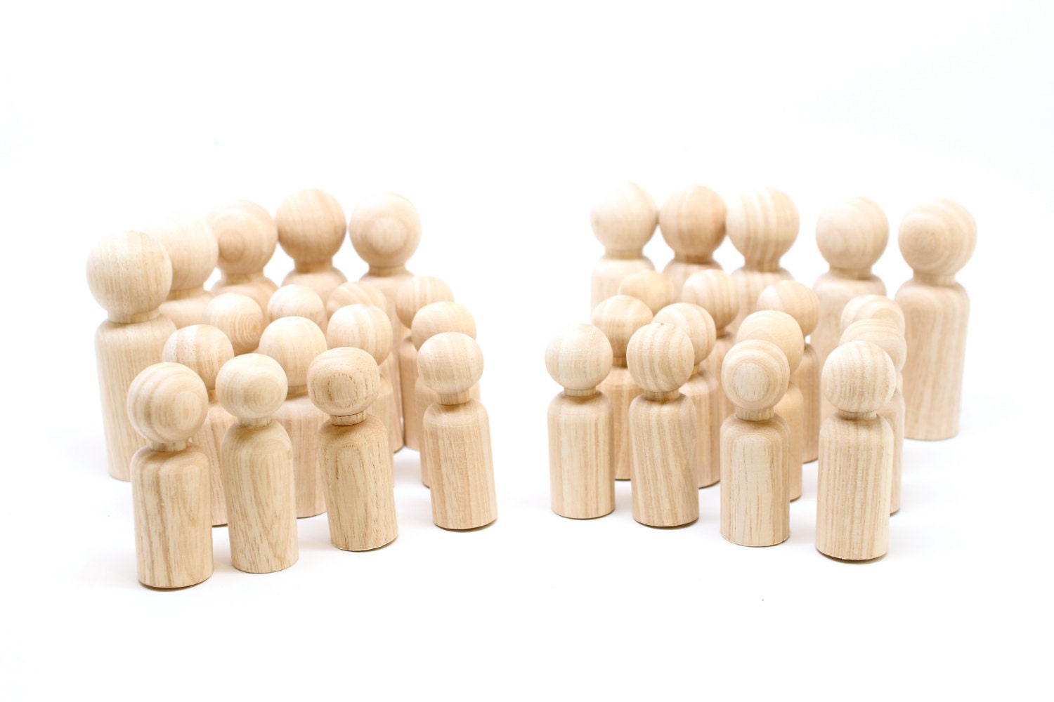 RESERVED Unpainted Wooden Checker Set - Do It Yourself Supplies - DIY Little Wooden People board game