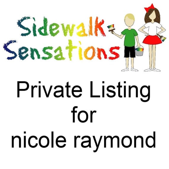 sidewalk paint mini-stack party favors - set of 16 PRIVATE LISTING for nicole raymond