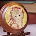 White Cat Wearing Regency Dress, Wooden Plaque, Wall Hanging, Home Decor