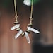 Crystal and Brass Spacer Necklace on a Vintage Brass Snake Chain