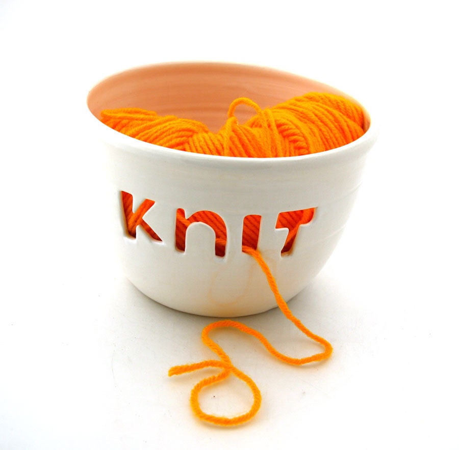 Knitting Yarn Bowl KNIT