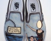 Neutral Milk Hotel Hand Painted Custom Vans Shoes