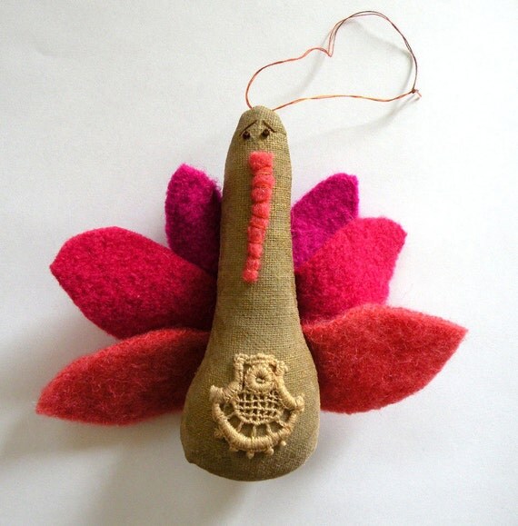 Turkey Primitive Turkey Ornie Thanksgiving Turkey OFG Team