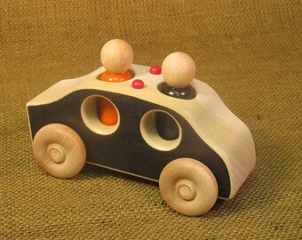 Wooden toy Police car