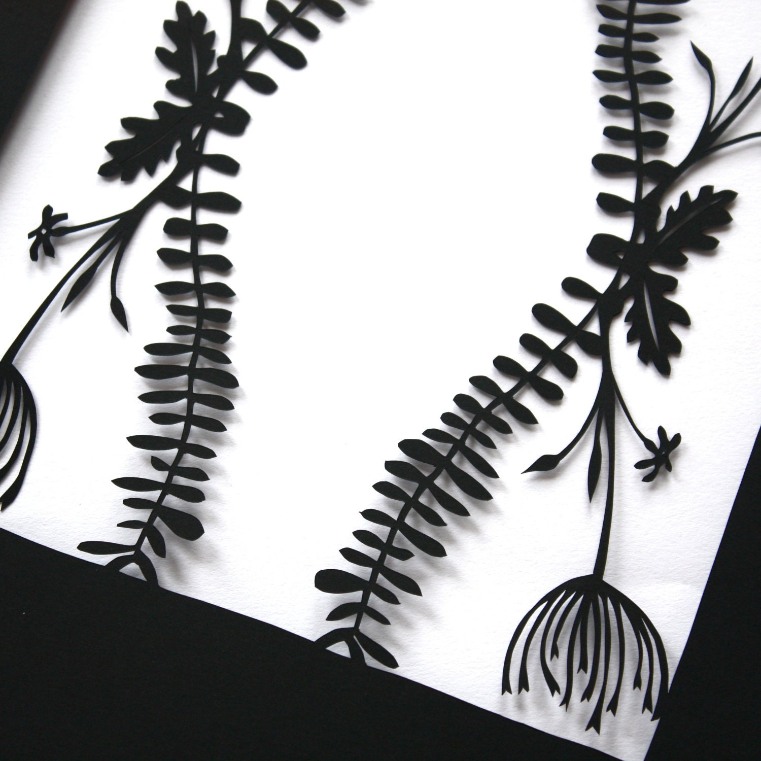 Botanical Paper Cut Lace - Umbelliferae & Fern