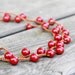 Autumn berry - berry necklace berry jewelry long necklace wrap bracelet - red - oht  - free worldwide shipping