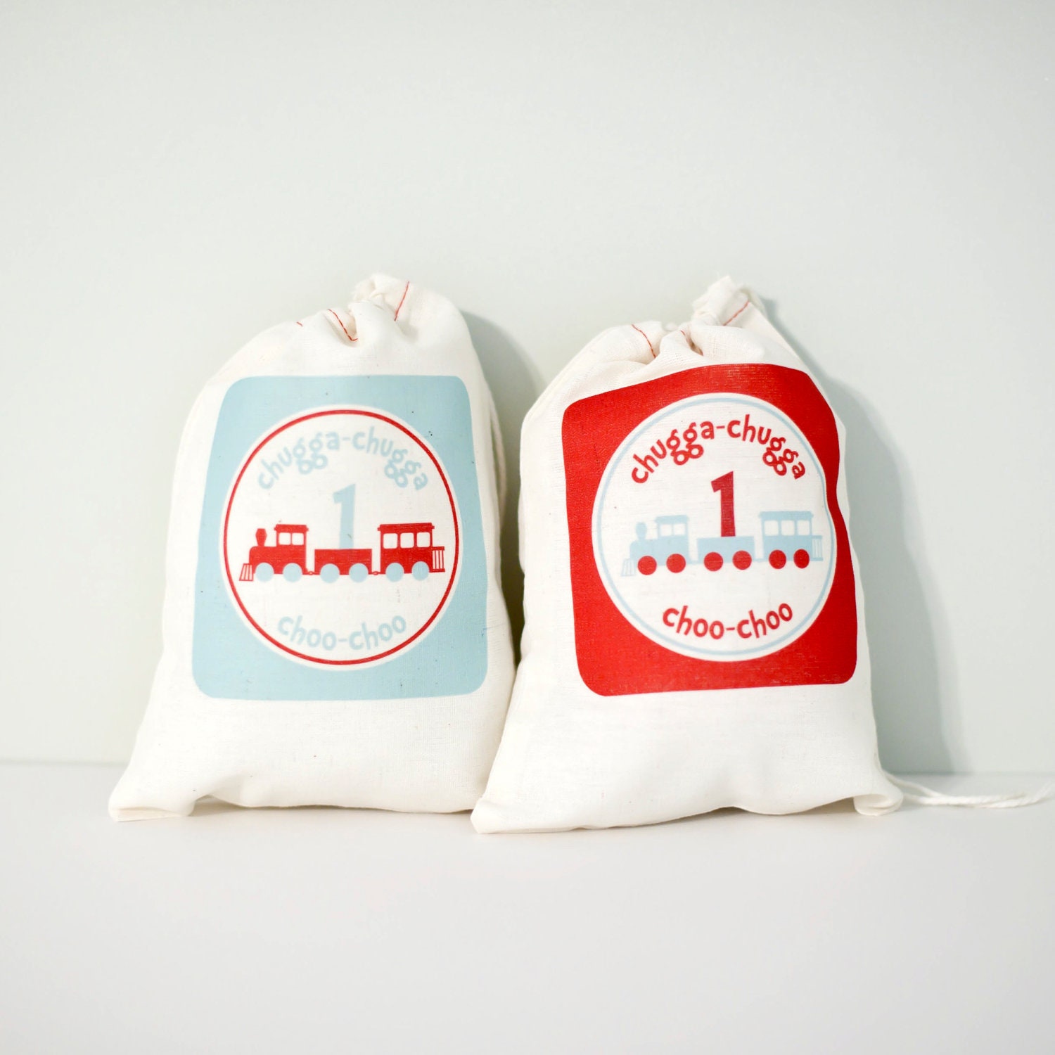 Train Party Favor Bags-Set of 6 Il_570xn