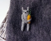 Rabbit diet. Brooch.