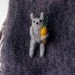 Rabbit diet. Brooch.