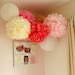 12 Tissue Poms .. Wedding Decorations / Birthday and Party Decor