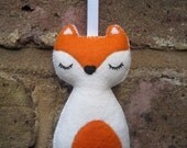 Christmas Fox Woodland Animal Felt Plush Ornament - Fifi The Fox