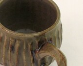 Small faceted mug - chestnut