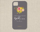 iPhone Case / 4 or 5 / Psalm 37.5