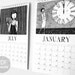 2013 Wall Calendar // 1920s style flapper doodle calendar // art deco PDF Printable