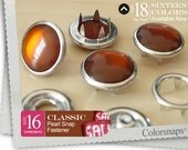 BROWN Classic pearl snap money mini phone card case