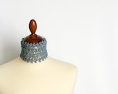 Lace Collar  Cuff Light Blue