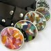 handmade colorful glass belt buckles for wide snap on belts