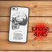 iPhone 4S Case Slim Profile  Medical Skull Side View Vintage Diagram  / Hard Case For iPhone 4 and iPhone 4S Grays Antomy