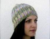 ribbed multi-color beanie