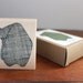 SALE - Large Rubber Stamp - January Bear Wood Mounted Stamp