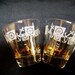 Two Vintage Nautical Drinking Glasses, Cocktails, Orange Juice Whiskey, Barware, 60s retro, Mid Century, Anchors Away Sailboat