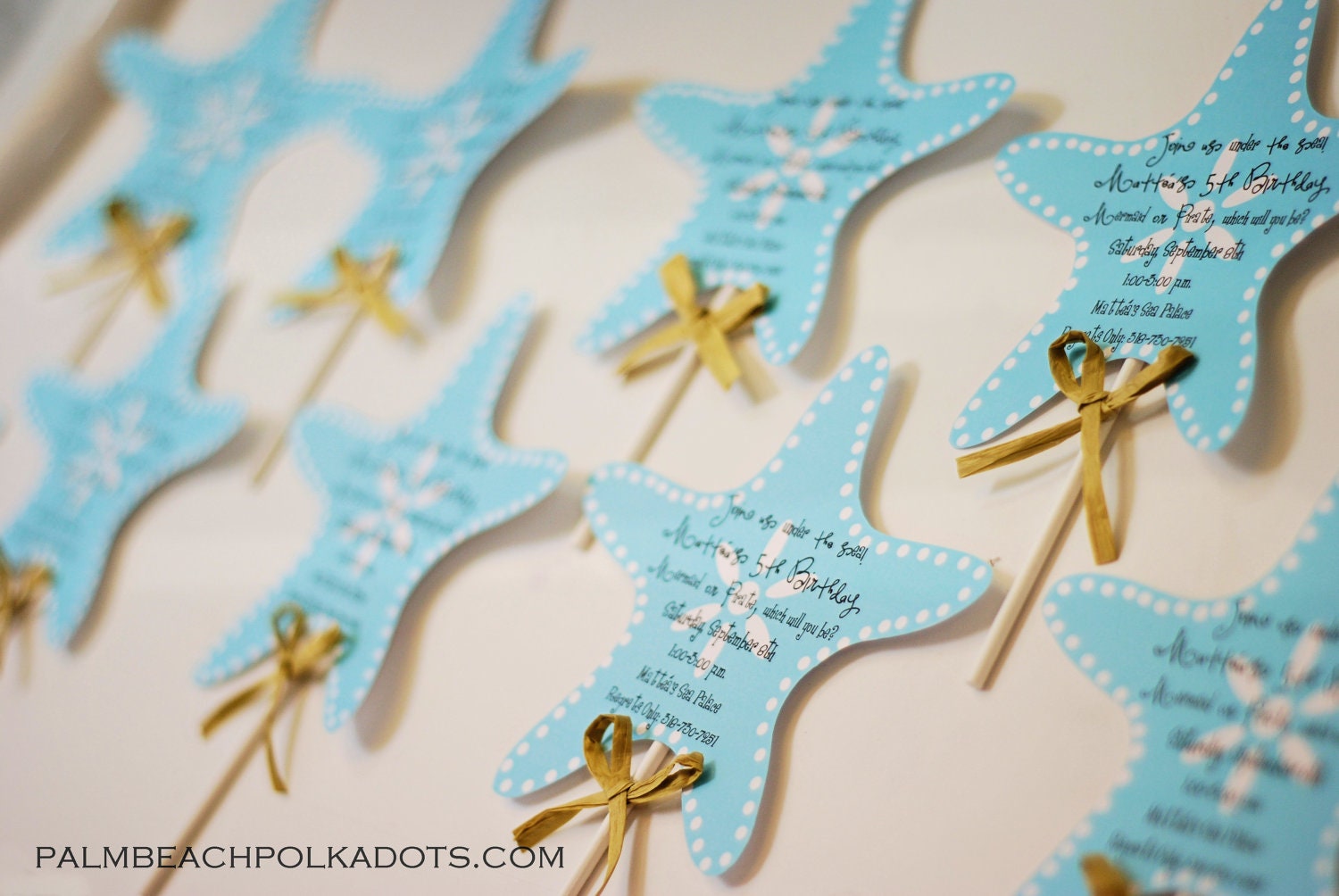 Under the Sea Starfish Wand Birthday Invitation