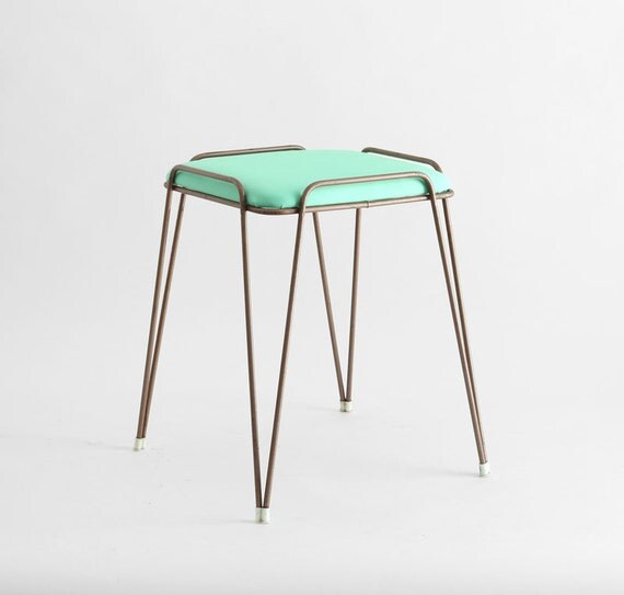 Vintage Hairpin Stools - Mid Century, Modern, Retro, Metal, Eames