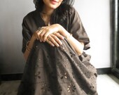Brown Eyelet Dress..Perfect long dress..make great Christmas, Valentine Day, Anniversary or Birthday gifts