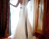 Straight Floor length Wedding Bridal Veil 72 inches white, ivory or diamond