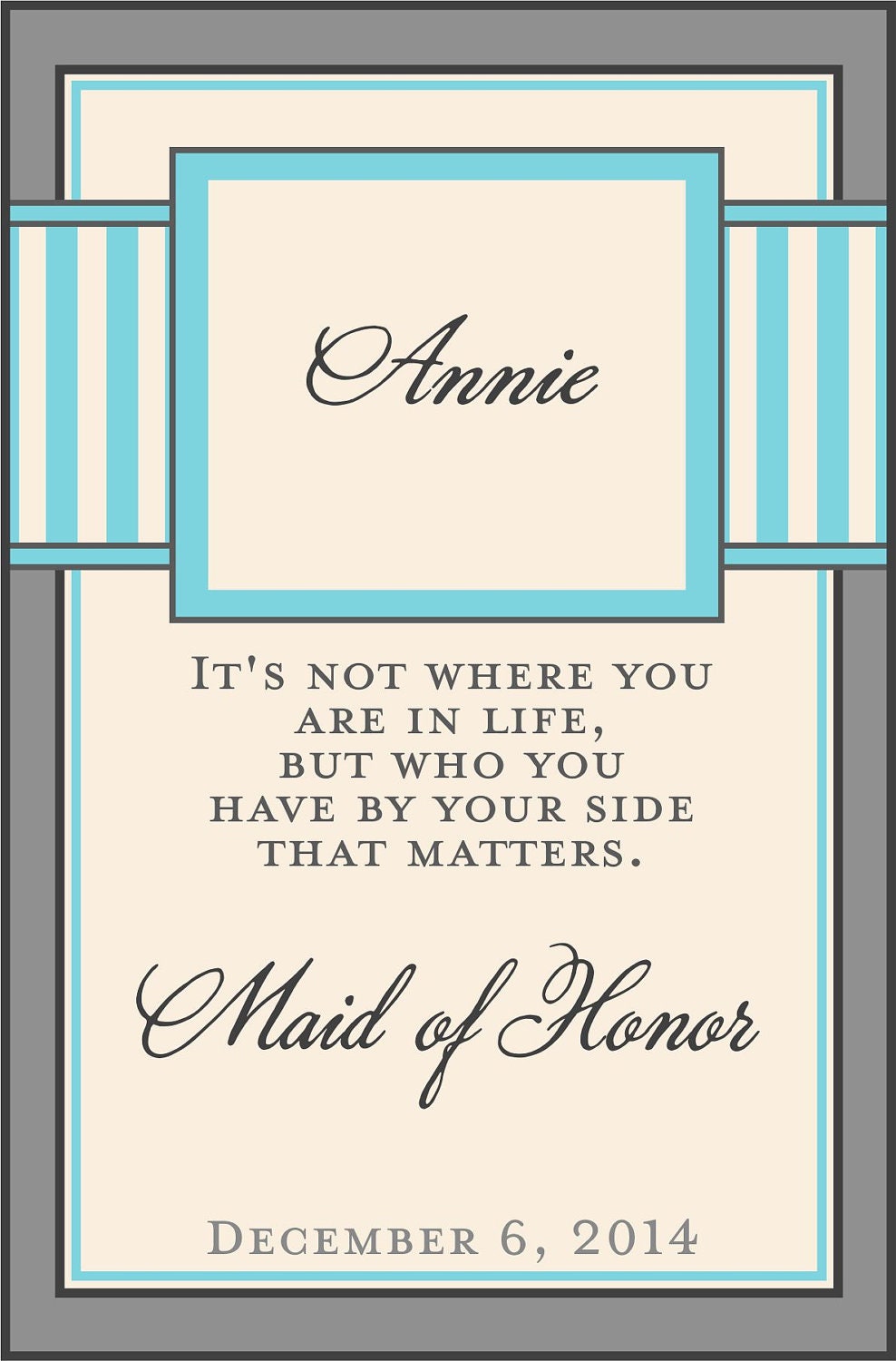 Private Listing for idoloridahlke Wedding Wine Labels for Bridesmaid and Maid of Honor - for Weddings and Bridal Showers