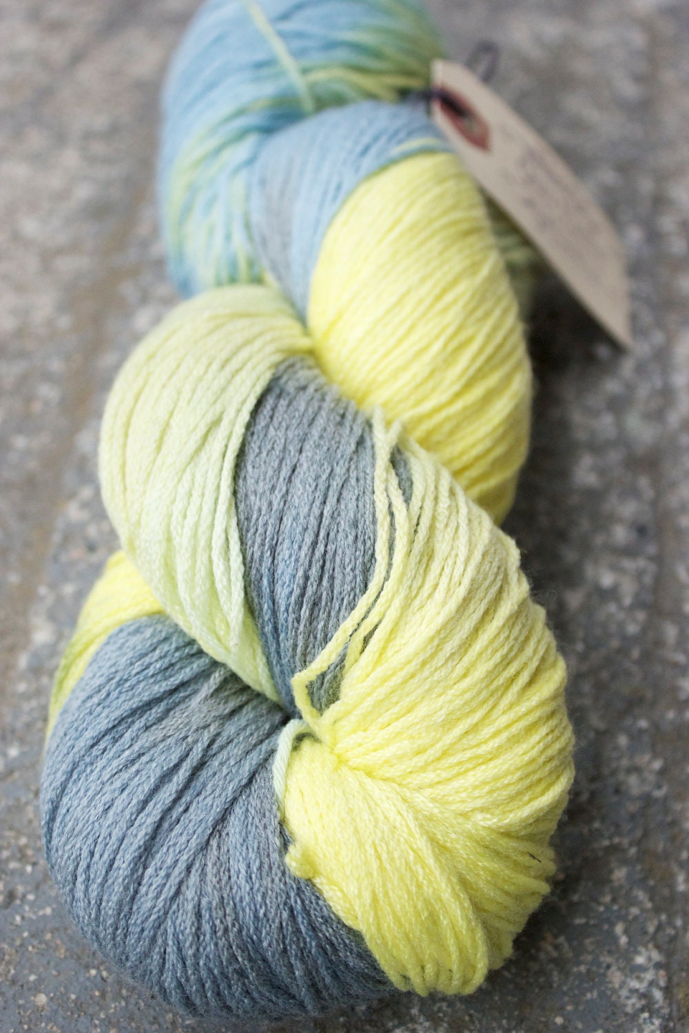 Clearance - Lightning Dust - Hand Dyed Vegan Sock Yarn - 447 yds