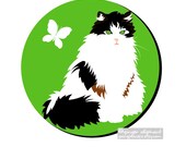 Cat Mouse Pad Round Mousepad