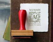 Custom Return Address Stamp // GARDEN // typeset