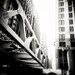 Chicago - River Walk Series - Window Washers - Fine Art Photography Print - 5x5 -  bridge - holga - city
