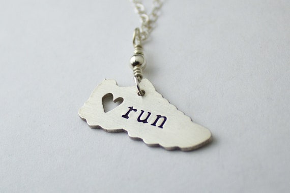 I love running necklace
