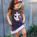 Navy Blue Sailors Tank Dress