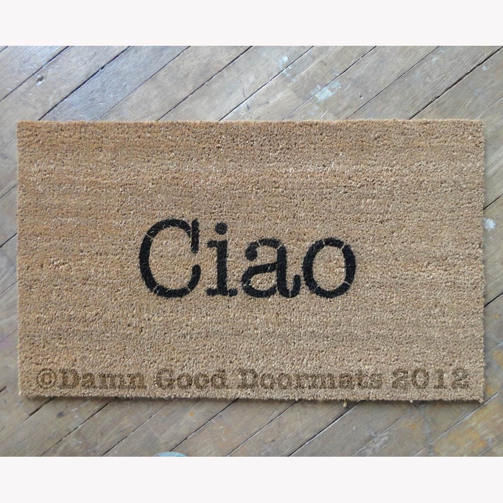 Ciao -Italian Hello/ Goodbye doormat