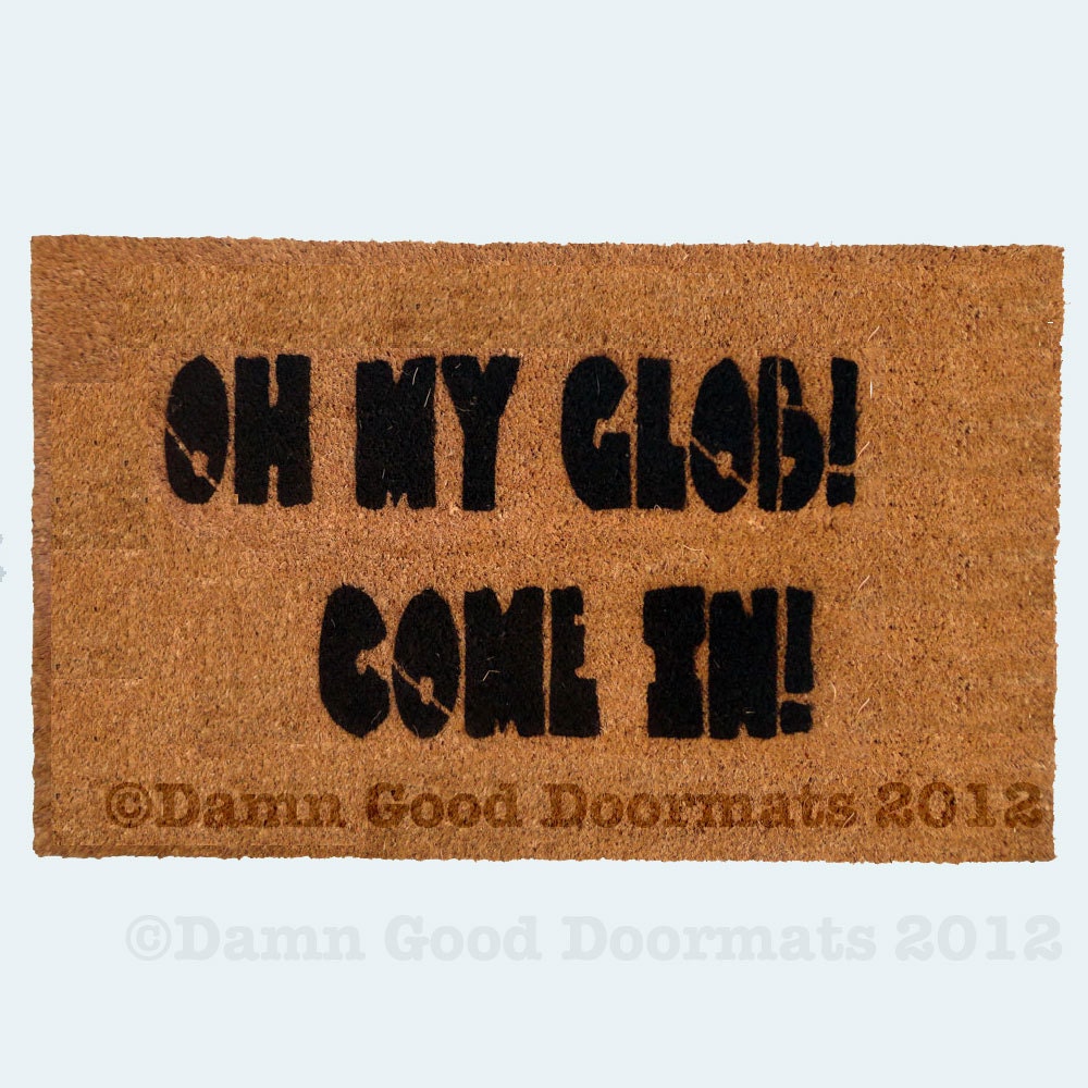 Lumpy Space Princess- Oh my Glob LSP novelty doormat geekery fan art