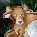 Baby Jesus Cross Stitched and Beaded Christmas Ornament - Free Shipping