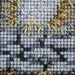 Baby Jesus Cross Stitched and Beaded Christmas Ornament - Free Shipping