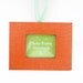 Orange Rind Pet Photo Frame Ornament - Decoupaged Photo Frame Ornament - Valentine for Pet