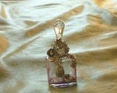 Glass Home Decor Bottle, Fantasy Art Jar by mystic2awesome