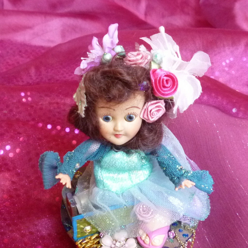 Musical Vintage Doll Art Assemblage by mystic2awesome