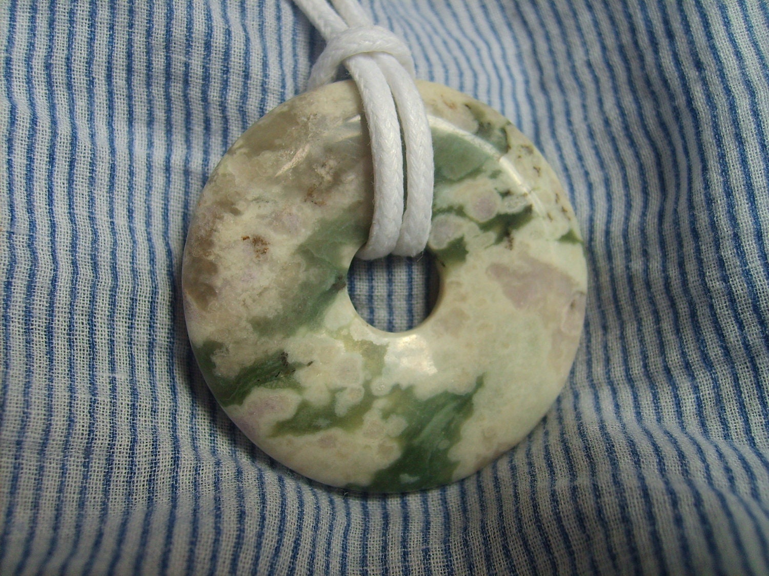 Peace Jade Mama Papa Adjustable Baby Nursing Necklace, Reiki Charged